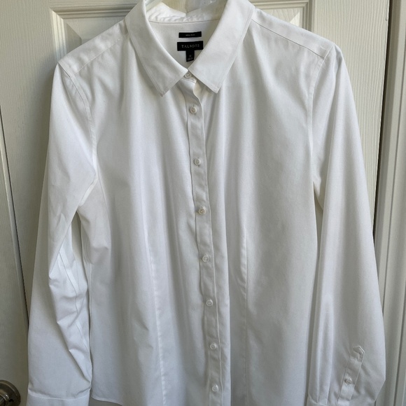 Talbots fitted white blouse - Picture 1 of 2